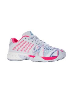 K-Swiss TWF Express Light 3 - Padel -  Artic/White/Neon Pink-38